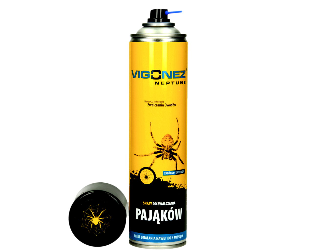 SPRAY ŚRODEK OPRYSK PREPARAT NA PAJĄKI PAJĘCZYNY I ICH LARWY VIGONEZ 600ML Rodzaj rozpylacz, aerozol