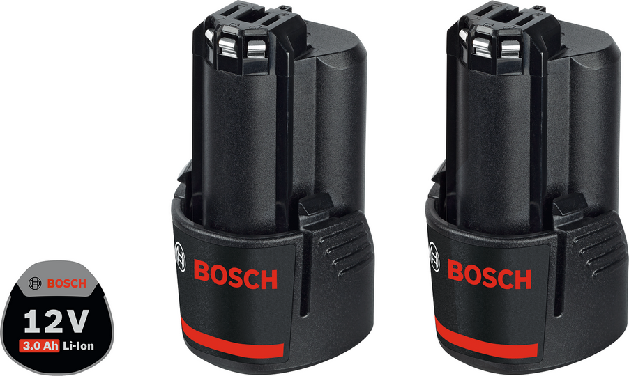 Batéria Bosch 2 x GBA 12 V 3,0 Ah Professional