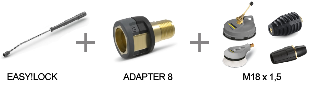 Adapter 8 EASY!LOCK Karcher Typ adapter