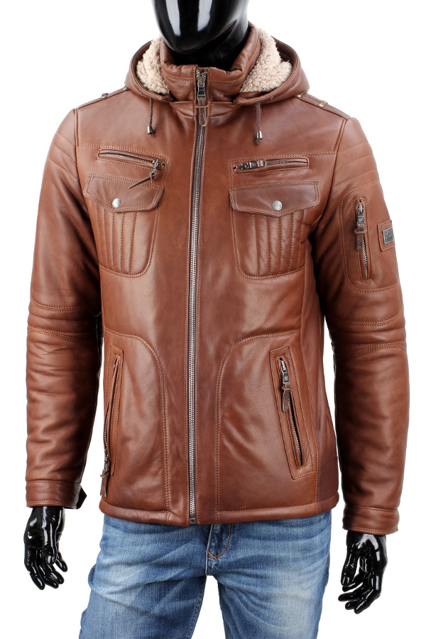 Kurtka Skórzana Ocieplana Męska DORJAN PTR216 XXL Kod producenta PTR216