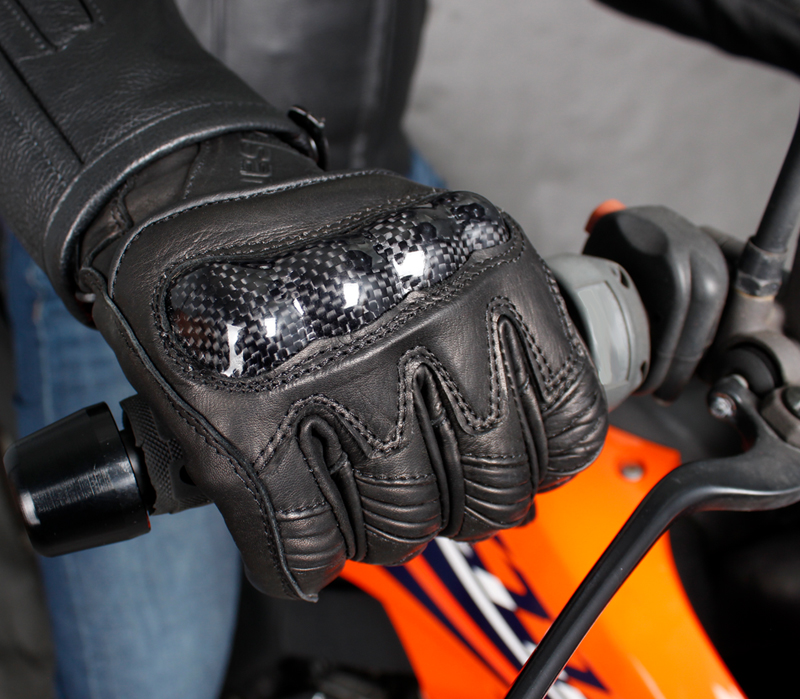 SKÓRZANE RĘKAWICE MOTOCYKLOWE HUSAR IRON 2XL Typ Turystyczne / Miejskie