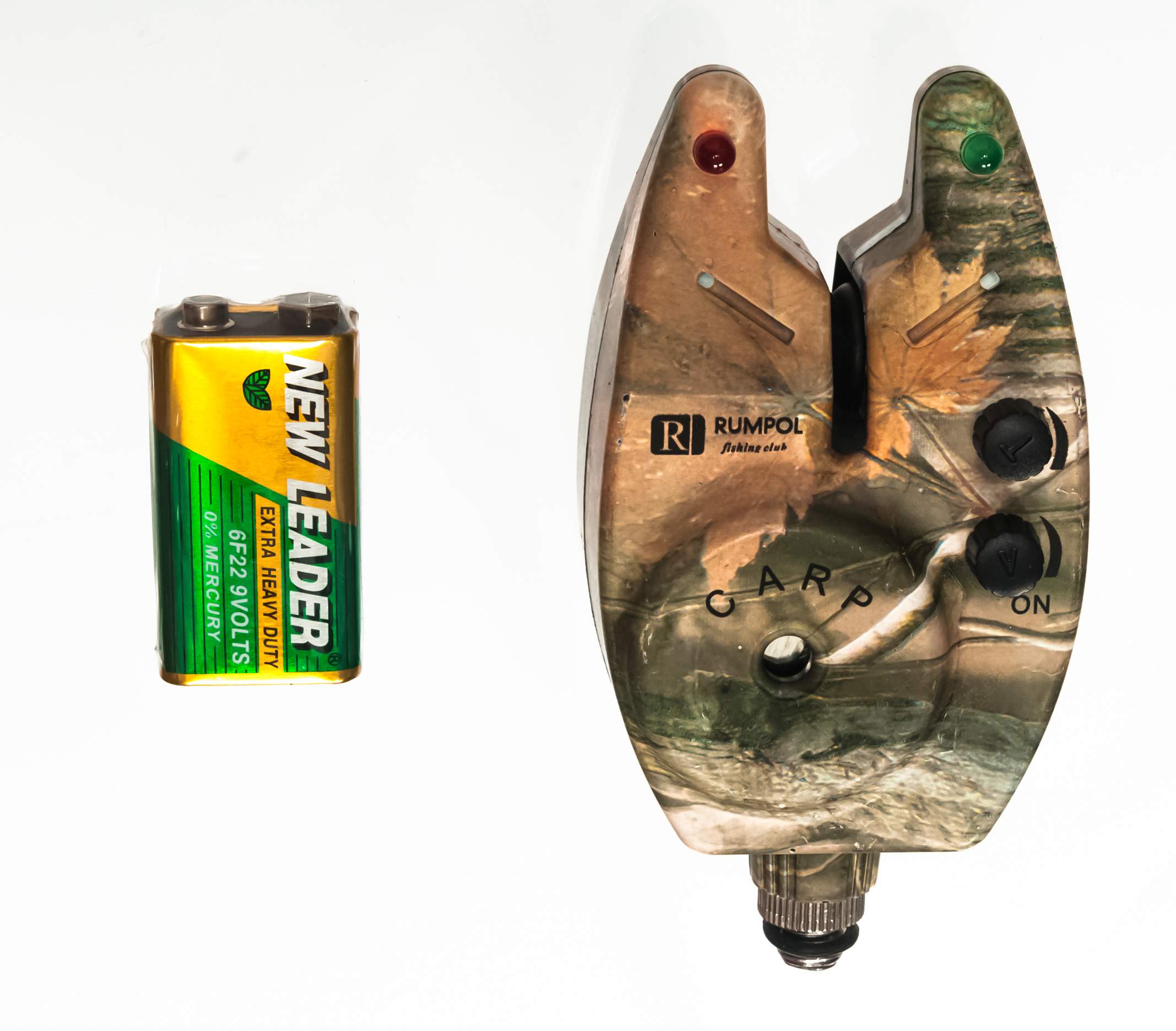 Sygnalizator brań Carp Sensitive + Bateria 9V Liść Marka Rumpol