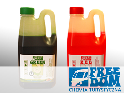 ZESTAW PŁYNÓW DO TOALET TURYSTYCZNYCH 2L GREEN+RED EAN (GTIN) 5906395911011