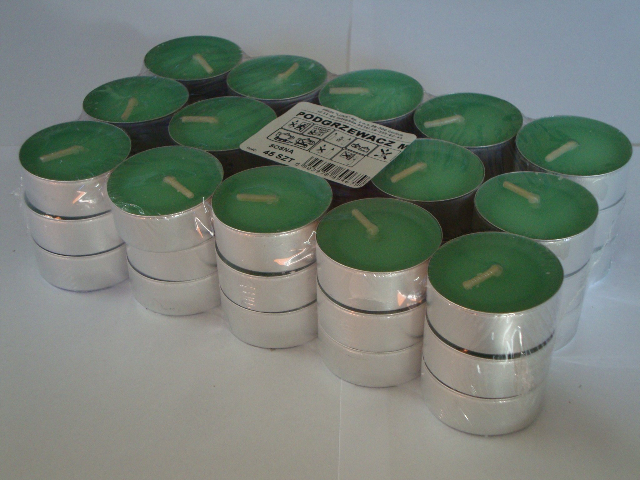 

Tealights podgrzewacze zapachowe Sosna 45 S Świece