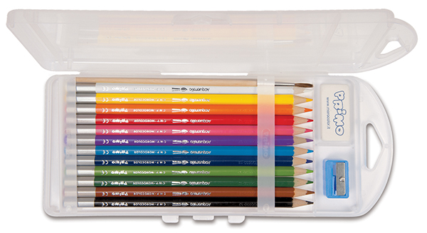 KREDKI OŁÓWKOWE 12SZT AKWARELOWE PRIMO 495MAT12AP Rodzaj kredki akwarelowe