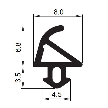Uszczelki do okna okien okienne S-1113 PLASTMO Kod producenta S-1113
