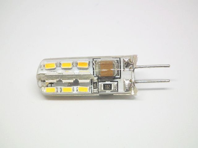 

Żarówka Led G4 3W 230V silikon Zimna 24led