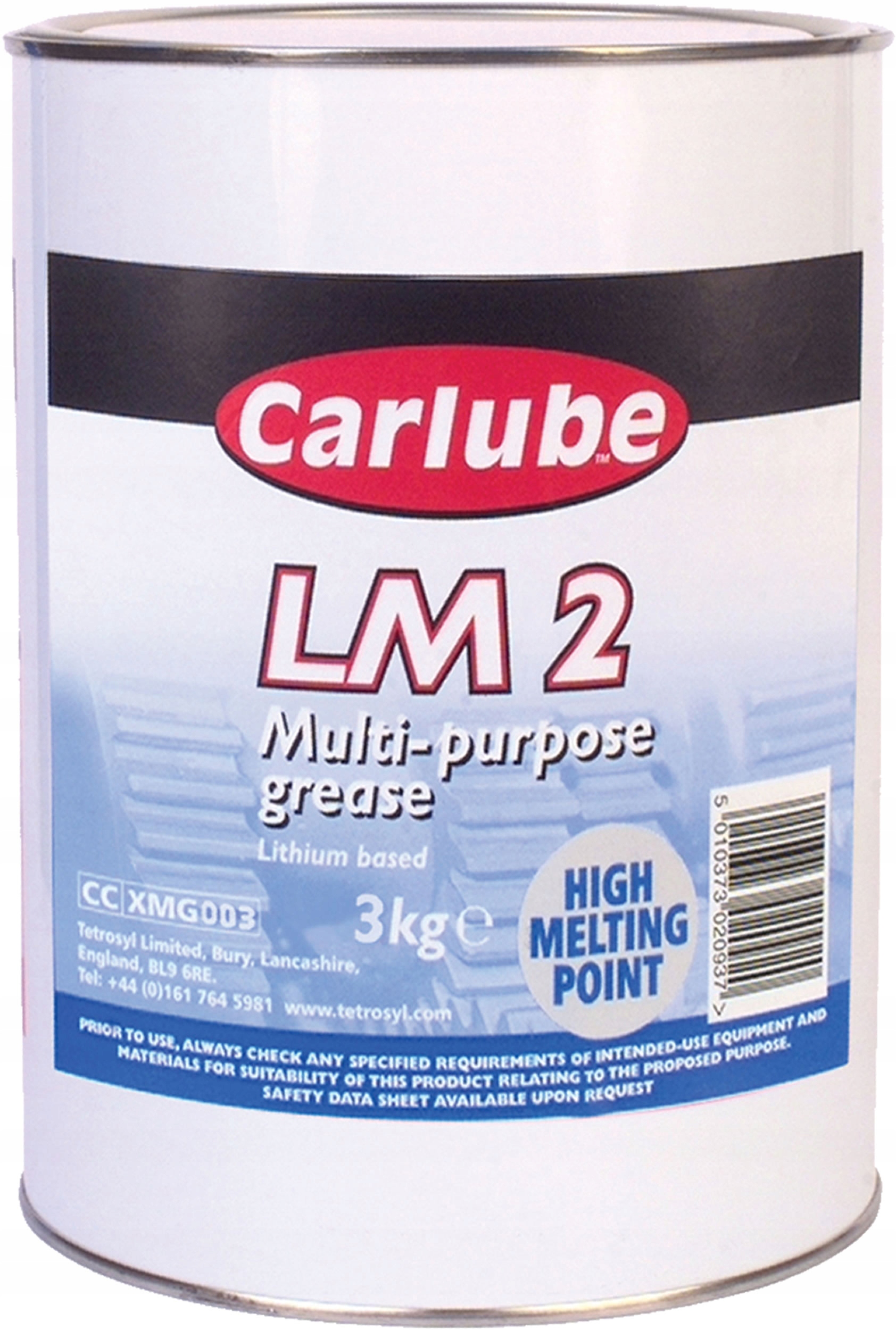 Carlube LM2 літієва мастило для підшипників NLGI No2. 3 кг