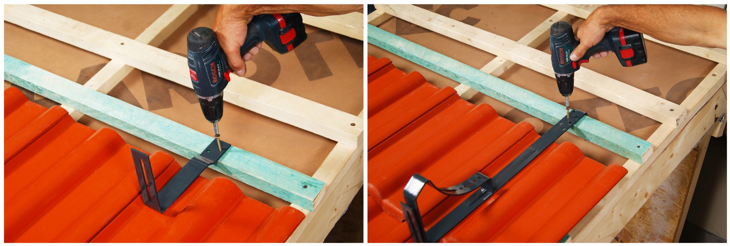 Kompletny Stopień kominiarski ocynk do dachówki Marka Parotec