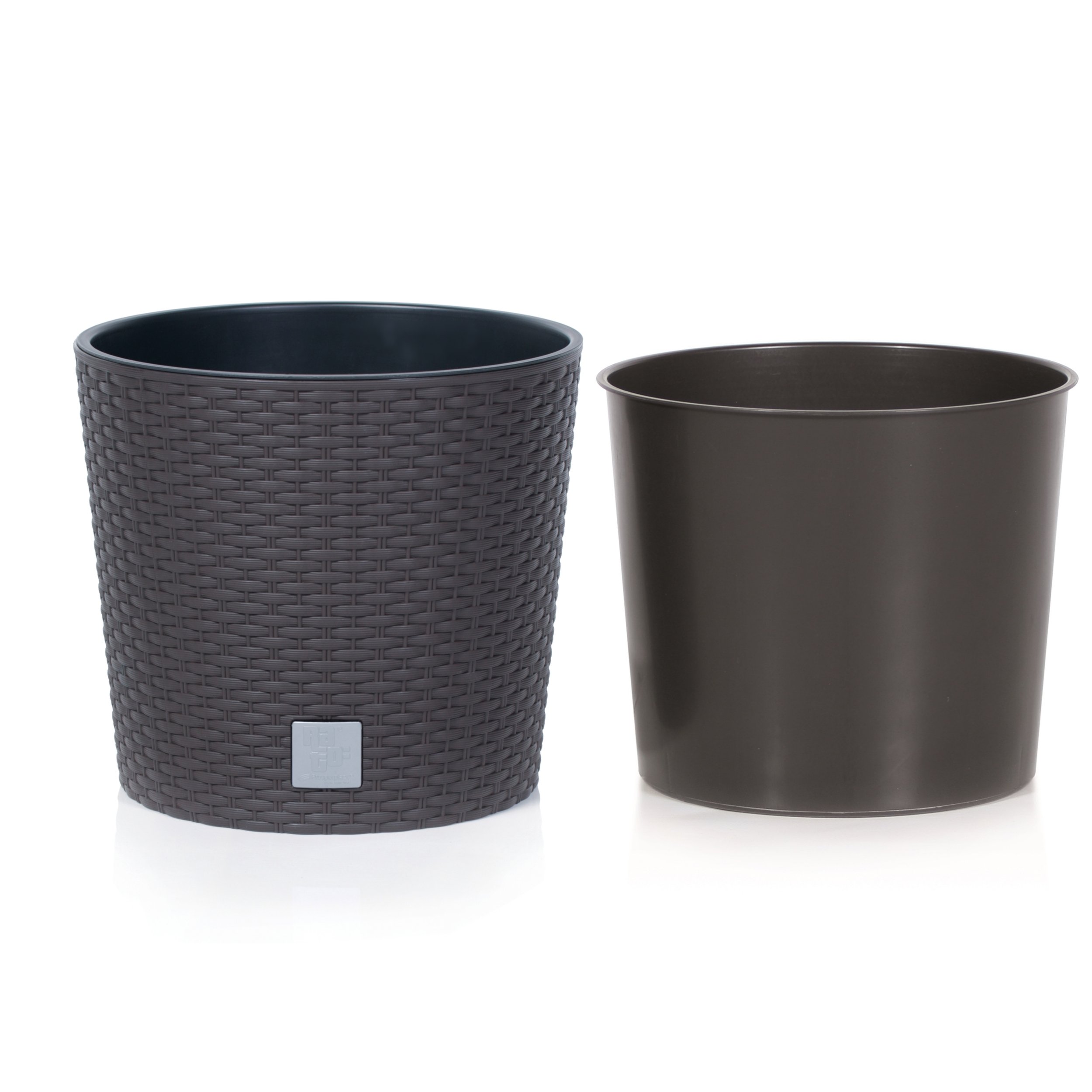 

Doniczka + wkład Rattan 25 x h23cm Osłonka Donica