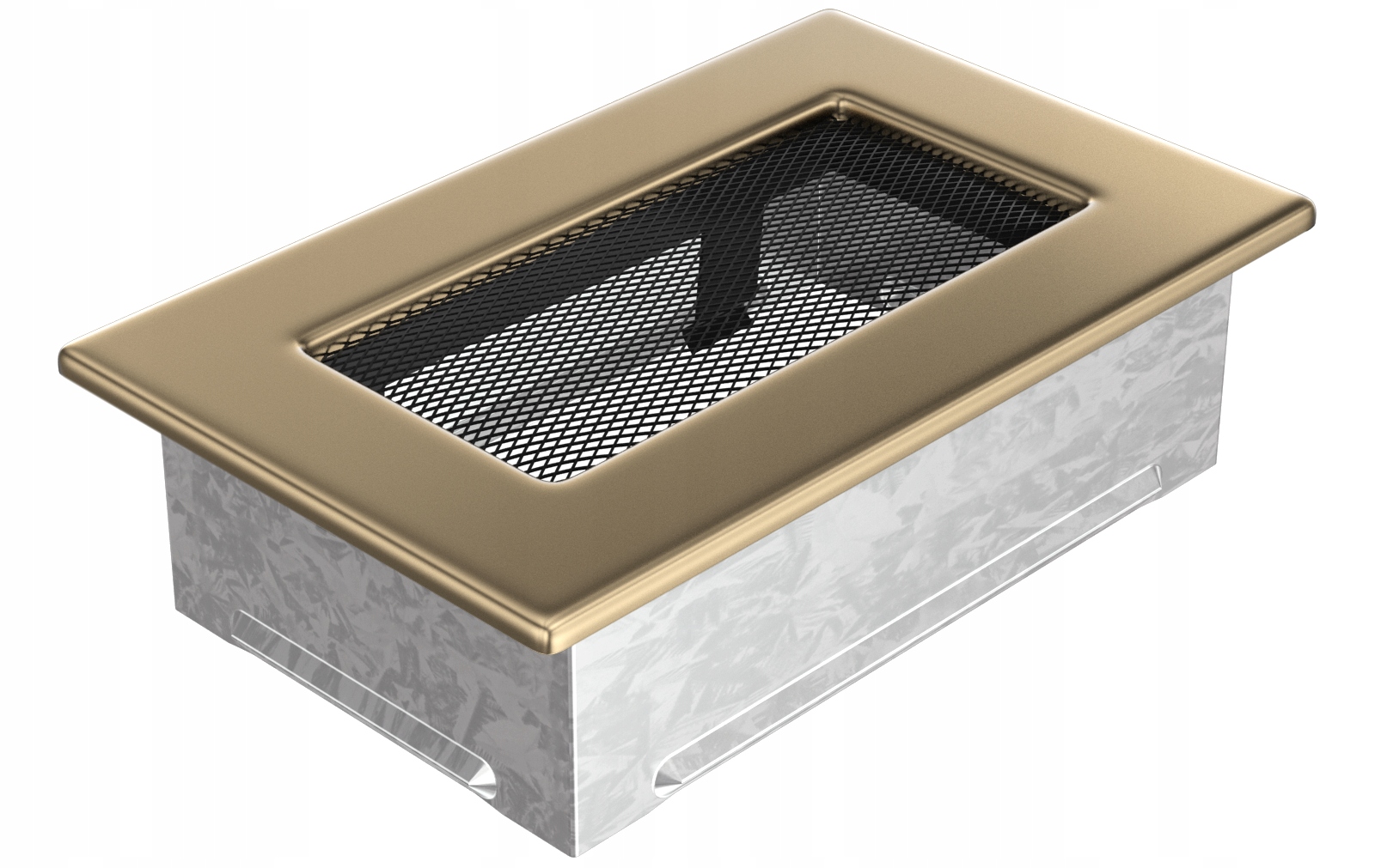 Ventilační mřížka do krbu 11x17, pozlacená