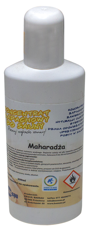 

Koncentrat Zapachowy Do Sauny Maharadża 200 ml