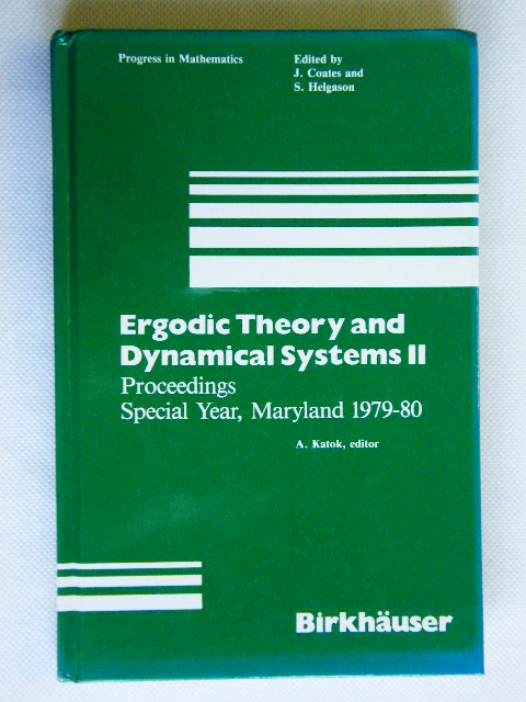 Ergodic Theory and Dynamical Systems II Katok