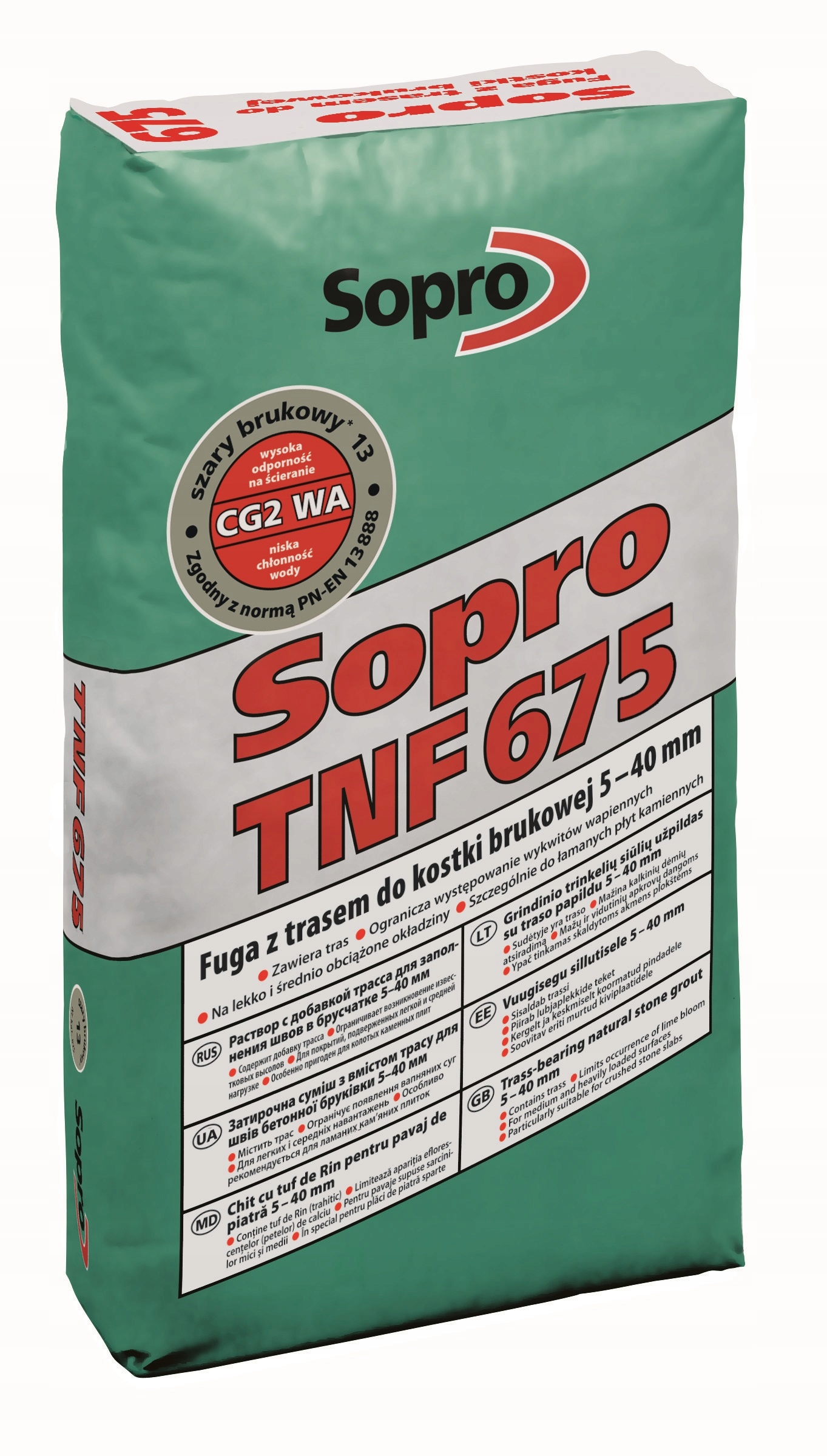 

Sopro Tnf- fuga do kostki brukowej, szara brukowa