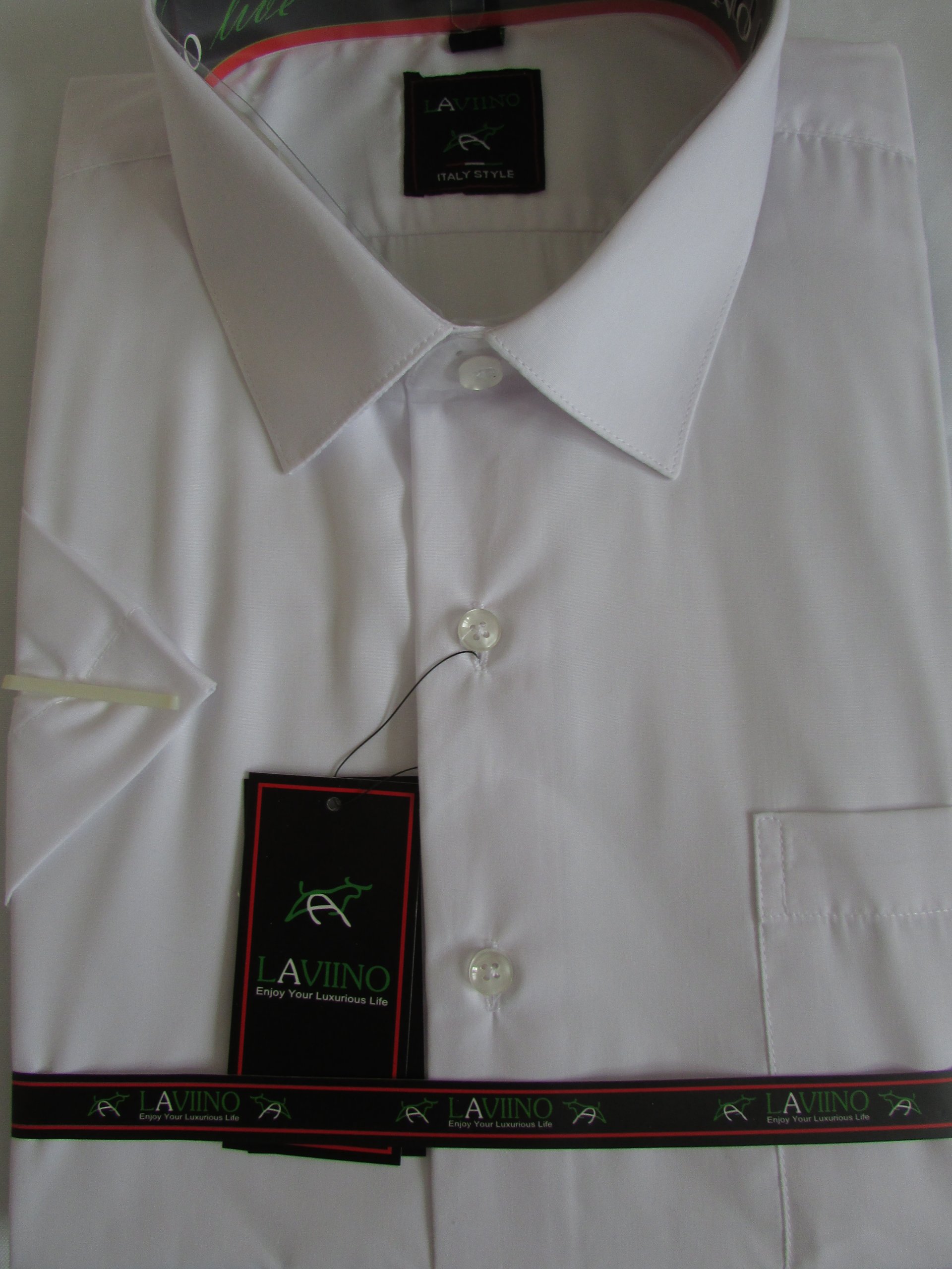 KLASYCZNA BIAŁA KOSZULA MĘSKA krótki rękaw 48/49 Rozmiar 4XL