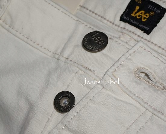 LEE POWELL jeansy biodrówki slim ECRU W28 L34 Rozmiar 28/34
