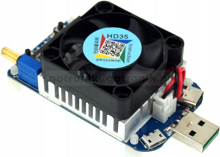 

HD35 elektr. obciążenie Usb 35W 0,25-5A___ELEK-160