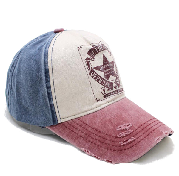 

Czapka Vintage Baseball Grunge Znoszona Wytarta