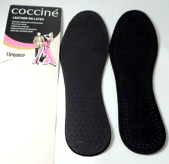 СТЕЛЬКИ КОЖАНЫЕ ЧЕРНЫЕ НА ПЕНКЕ ИЗ ЛАТЕКСА 36-46