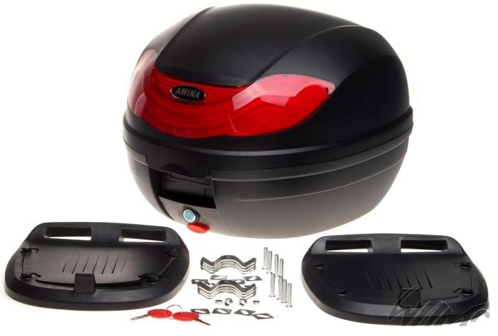 NOWY KUFER NA SKUTER MOTOCYKL 36 L NA 1 KASK Numer katalogowy producenta AW9011