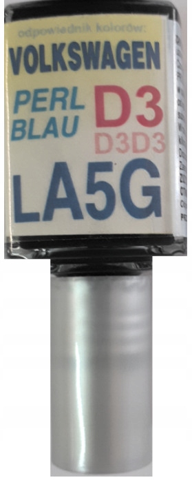 VW LA5G PERL BLAU LAKIER SAMOCHODOWY ZAPRAWKA DO RYS ARA 10 ML