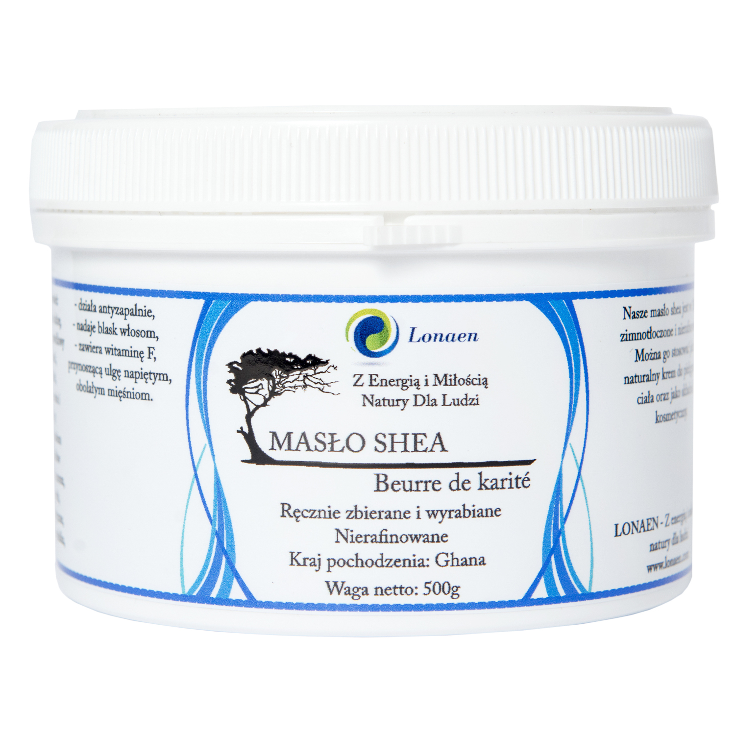 

Masło Shea Nierafinowane 500 g Naturalne Ghana