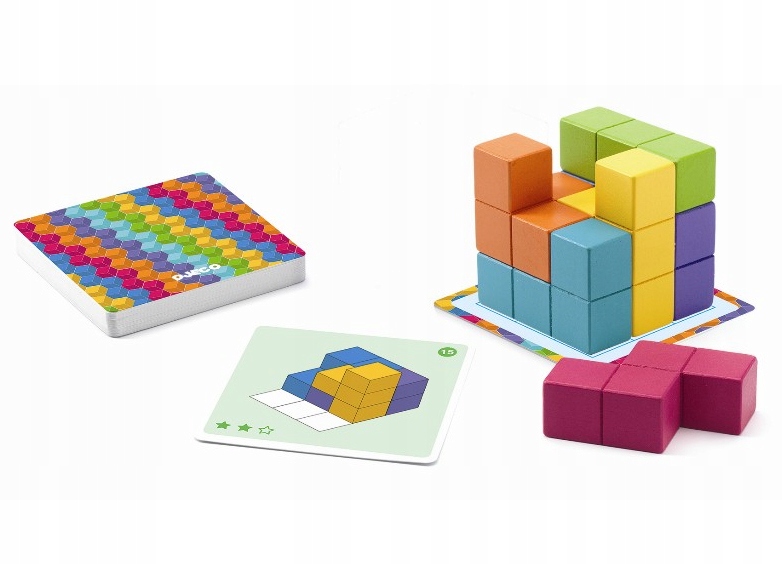 DJECO CUBISSIMO - gra logiczna przestrzenna EAN (GTIN) 3070900084773
