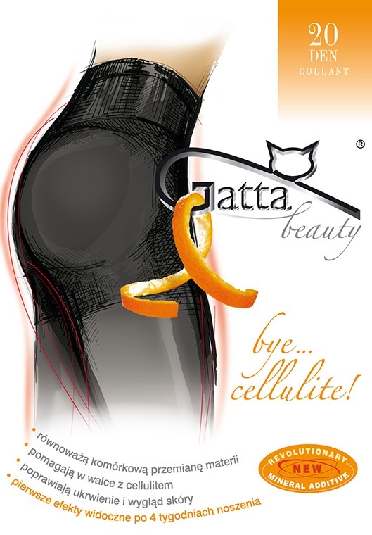 

Gatta Rajstopy Bye Cellulite 20DEN czarne 5-XL