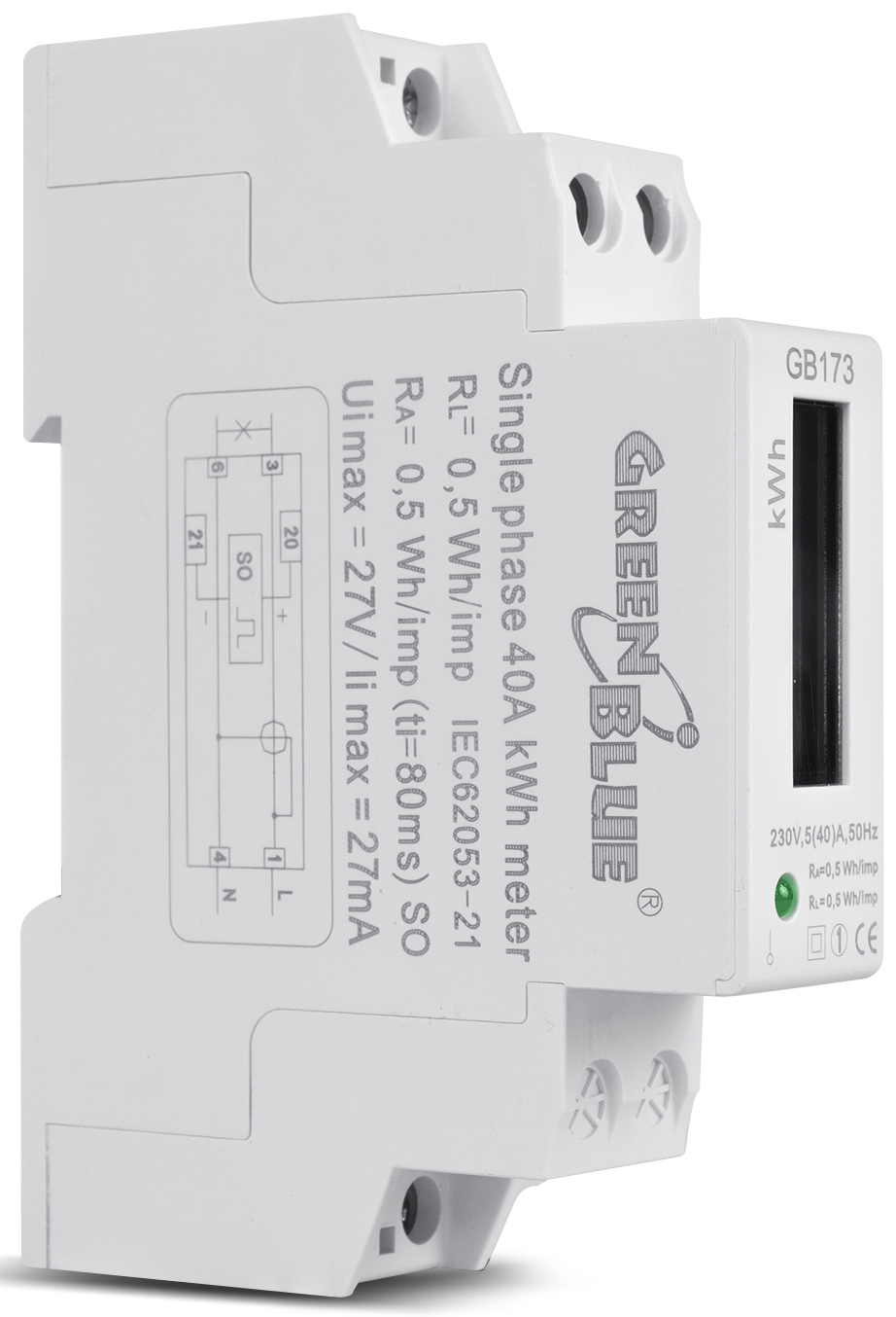 

Watomierz na szynę Din Licznik Zużycia Energii LCD
