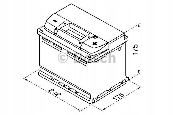 AKUMULATOR BOSCH S4 60 AH 540A 60Ah PowerFrame Producent części Bosch