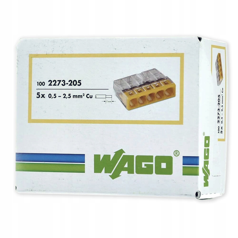 

Szybkozłączka Wago Na Drut 5x0,5-2,5mm² 100szt