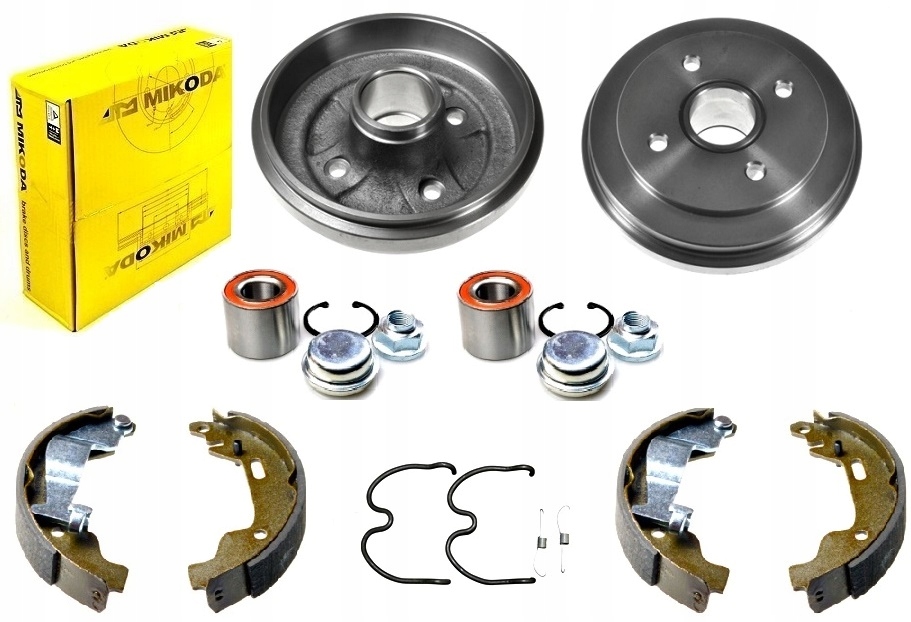 Bebny szczeki OPEL AGILA I bez ABS KPL TYL 180mm