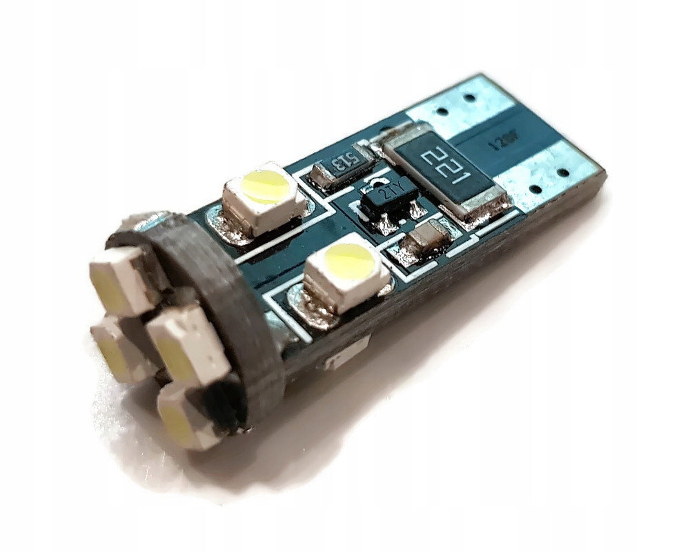 ŻARÓWKA 8 LED 1210 SMD POSTOJÓWKA T10 W5W PREMIUM