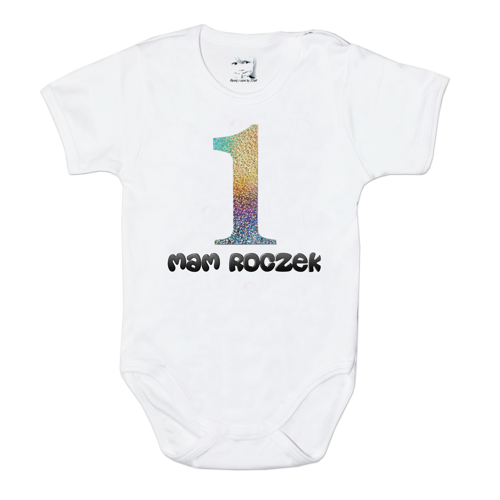 

Body 86 krótki rękaw nadruk Mam Roczek Jedynka