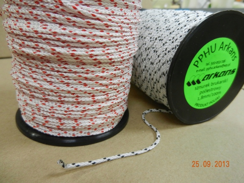 5 x sznurek brukarski murarski pes 1,8mm/50m ARKANS najmocniejszy EAN (GTIN) 5904506912407