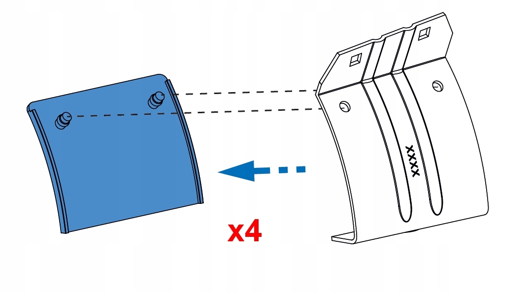 Комплект Cruz для балки Octavia Sedan 4 / 5D 2004- > 2013