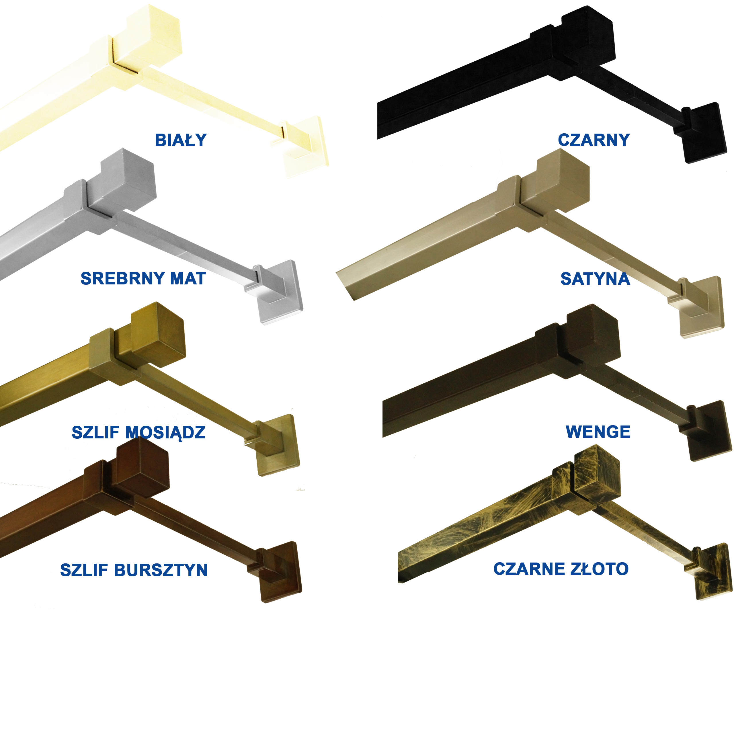 WSPORNIK KARNISZA KWADRATOWEGO KWADRO pojedynczy Marka FajnyDom