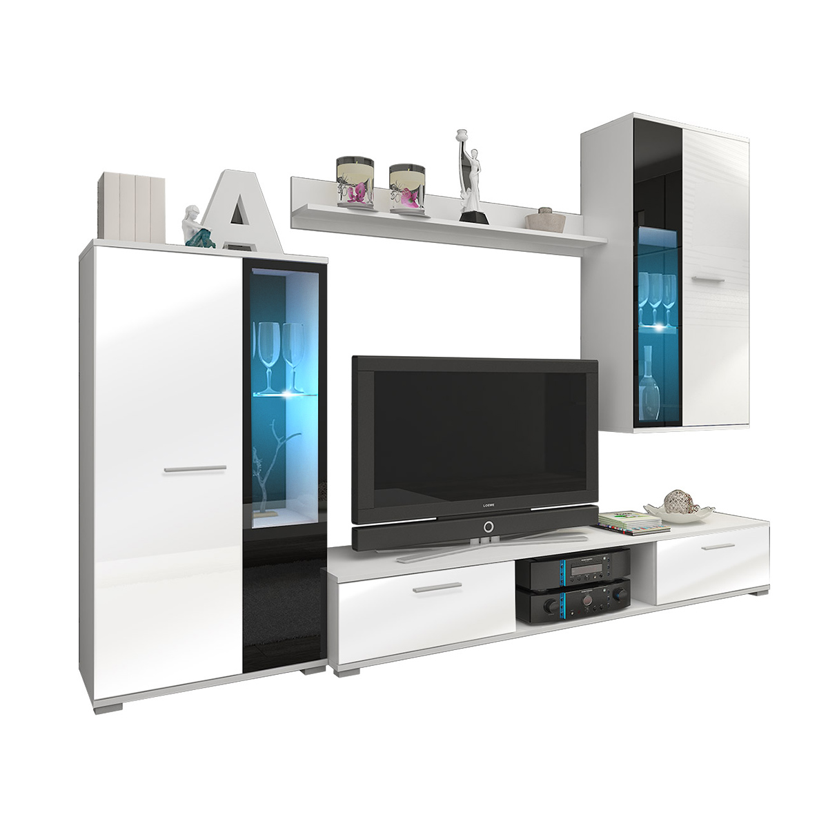 СТЕНКА белая или черная ВЫСОКИЙ БЛЕСК !!!