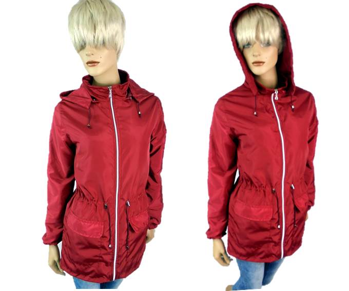 KURTKA WIOSENNA PARKA KAPTUR PLUS SIZE L 40 42 Rozmiar 40