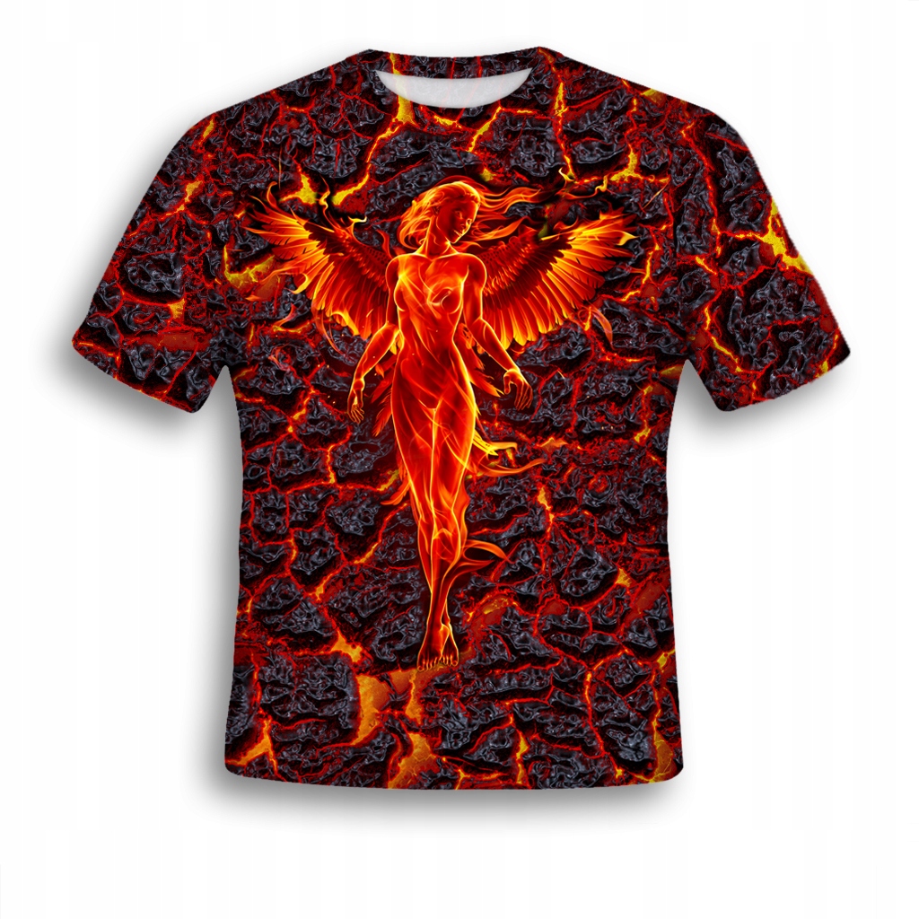 

Koszulka 3D T-shirt Fire Angel XL Nadruk Producent