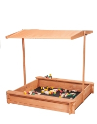 SOLID wooden sandbox TOP BOTTOM APPROVED great for a gift for children Child's age 12 m +