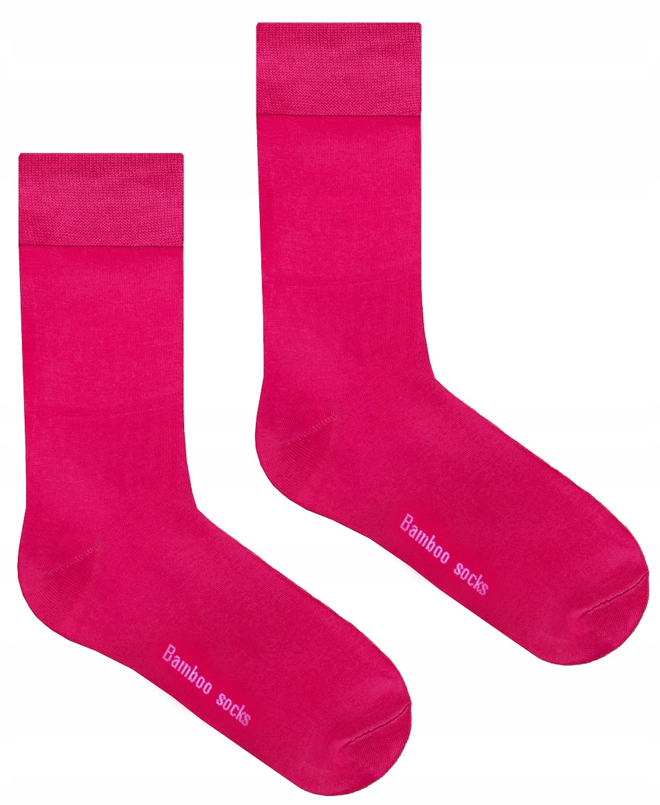 MANUSHKA MĘSKIE RÓŻOWE SKARPETY BAMBUSOWE 39/42