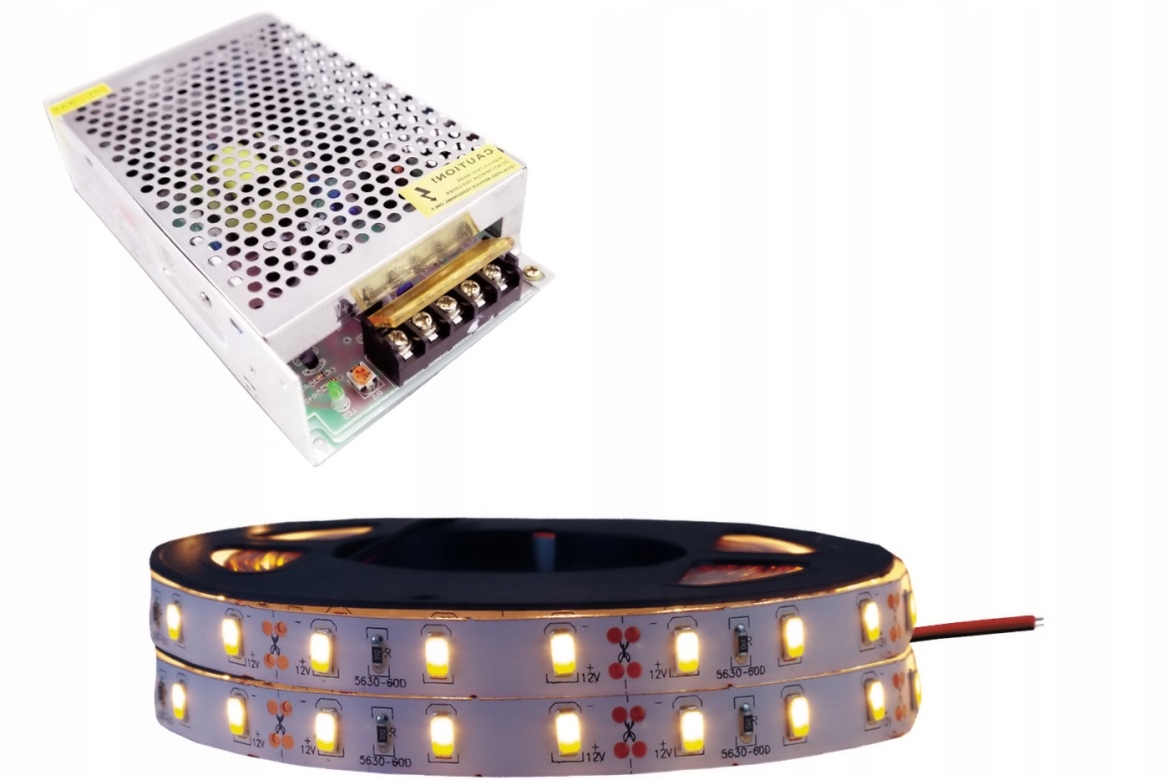 

Zestaw taśma Led 300 Smd IP20 5630 Ciepła 7m