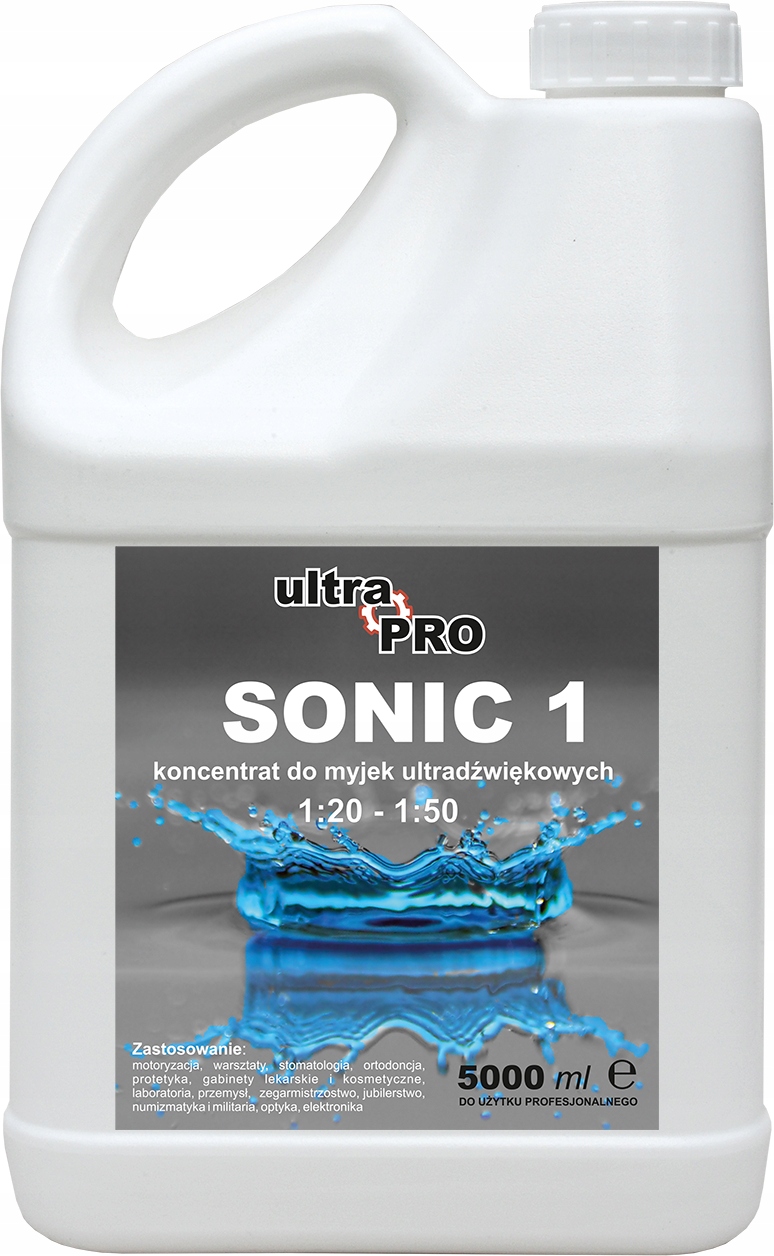 

Sonic płyn koncentrat do myjki ultradźwiękowej 5l.