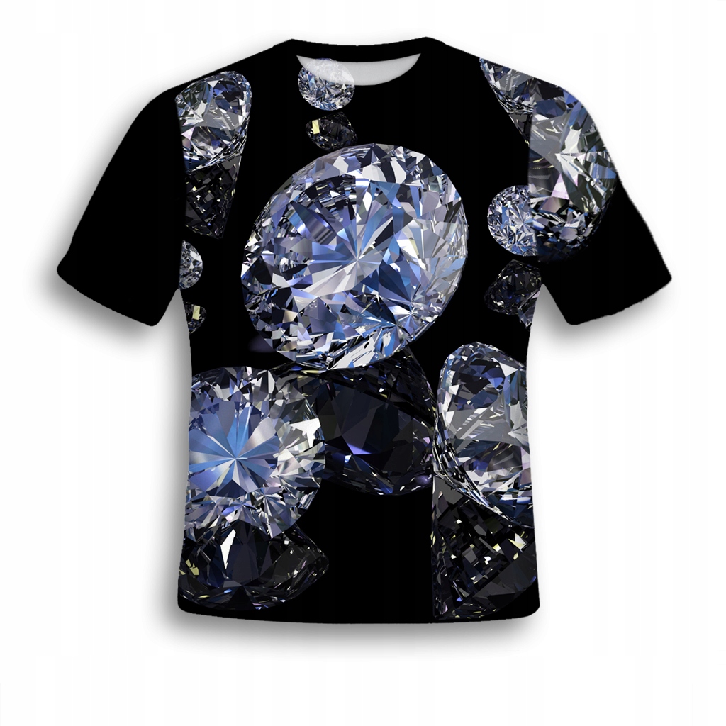 

Koszulka Full Print T-shirt Diament L Nadruk 3D