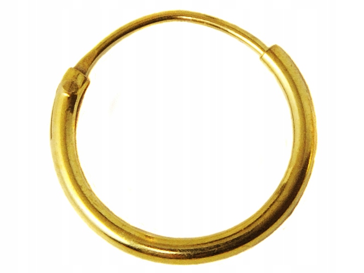 

Versil kolczyk kółko 12 mm złocone srebro 0,925