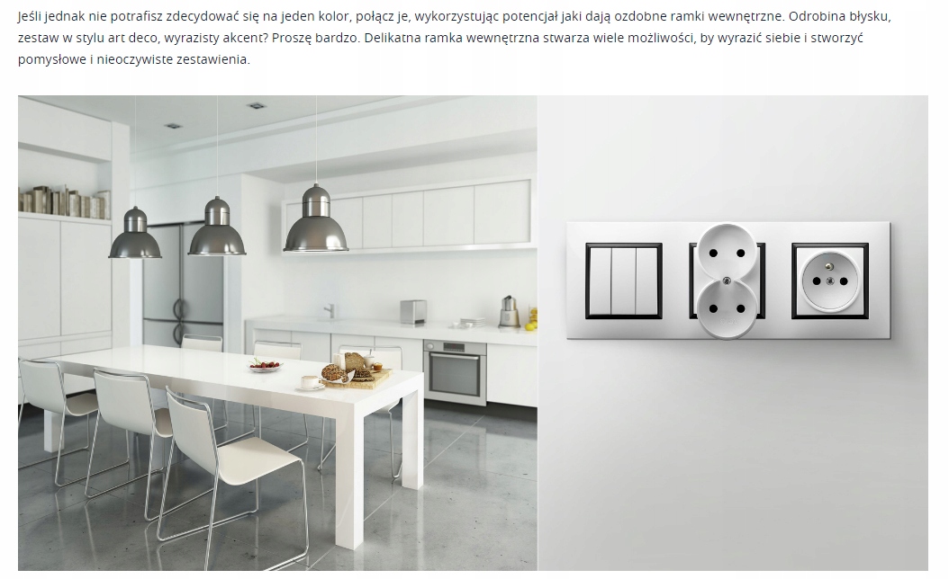 OSPEL ARIA ramka potrójna uniw. BIAŁA R-3U/00 Marka Ospel