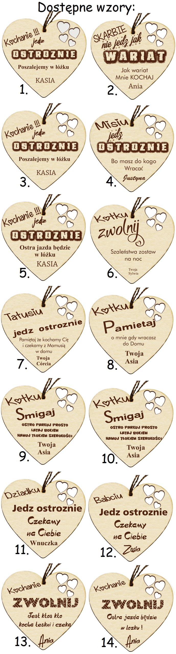 ZAWIESZKA DO AUTA Z GRAWEREM Dzień Chłopaka INSIDE EAN (GTIN) 5068652069764