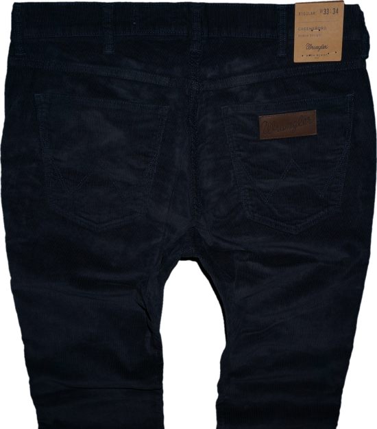 

Wrangler Greensboro spodnie sztruksy navy W30 L34