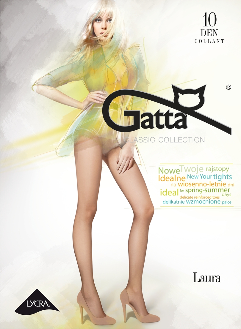 

Rajstopy Gatta Laura 10 den nero czarne- 4